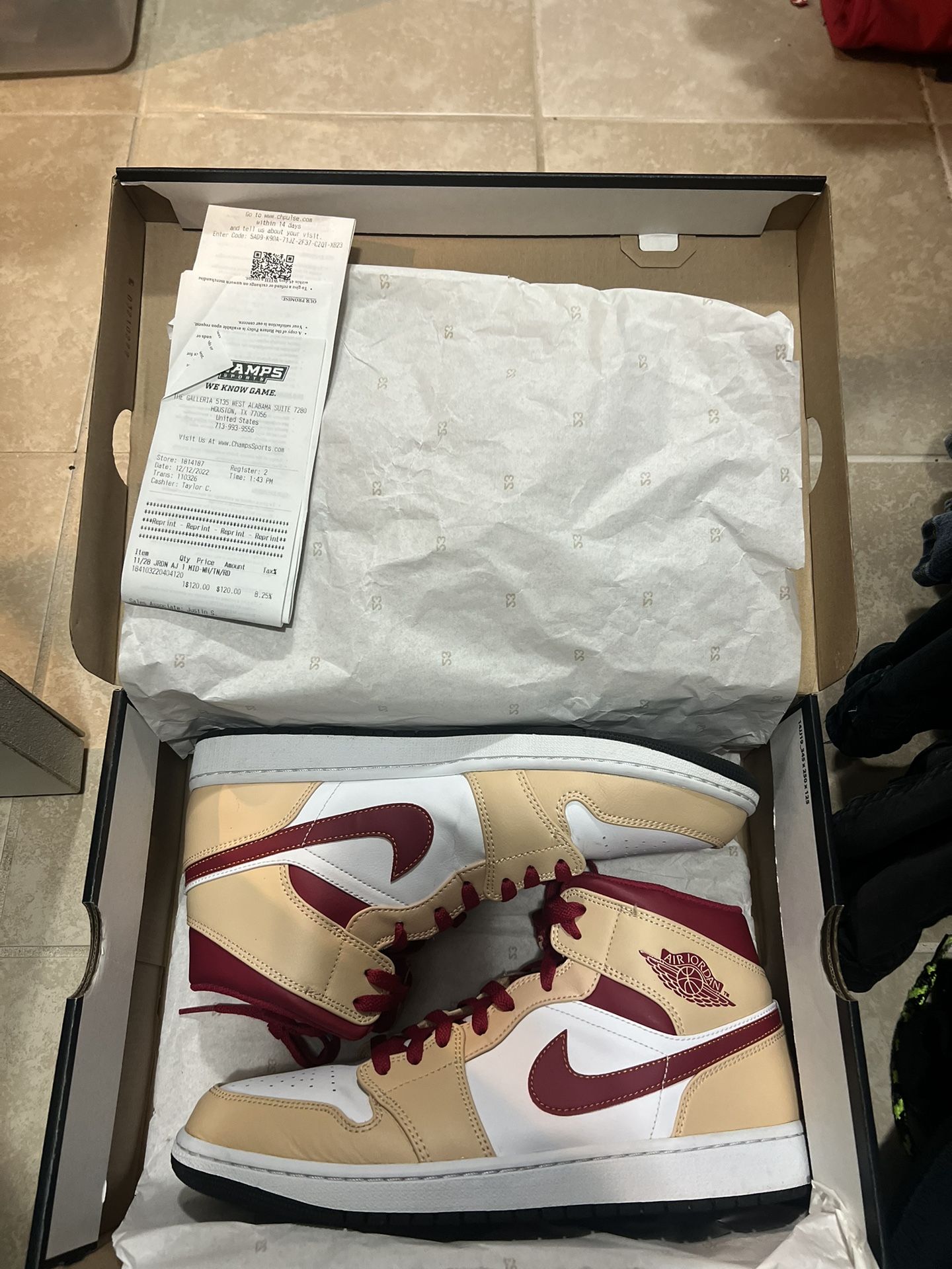 Cardinal red Jordan 1 size 12 Used $200