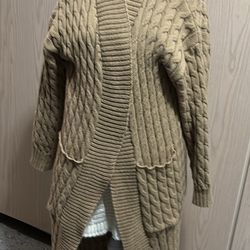 Long Knitting cardigan Size Xl 