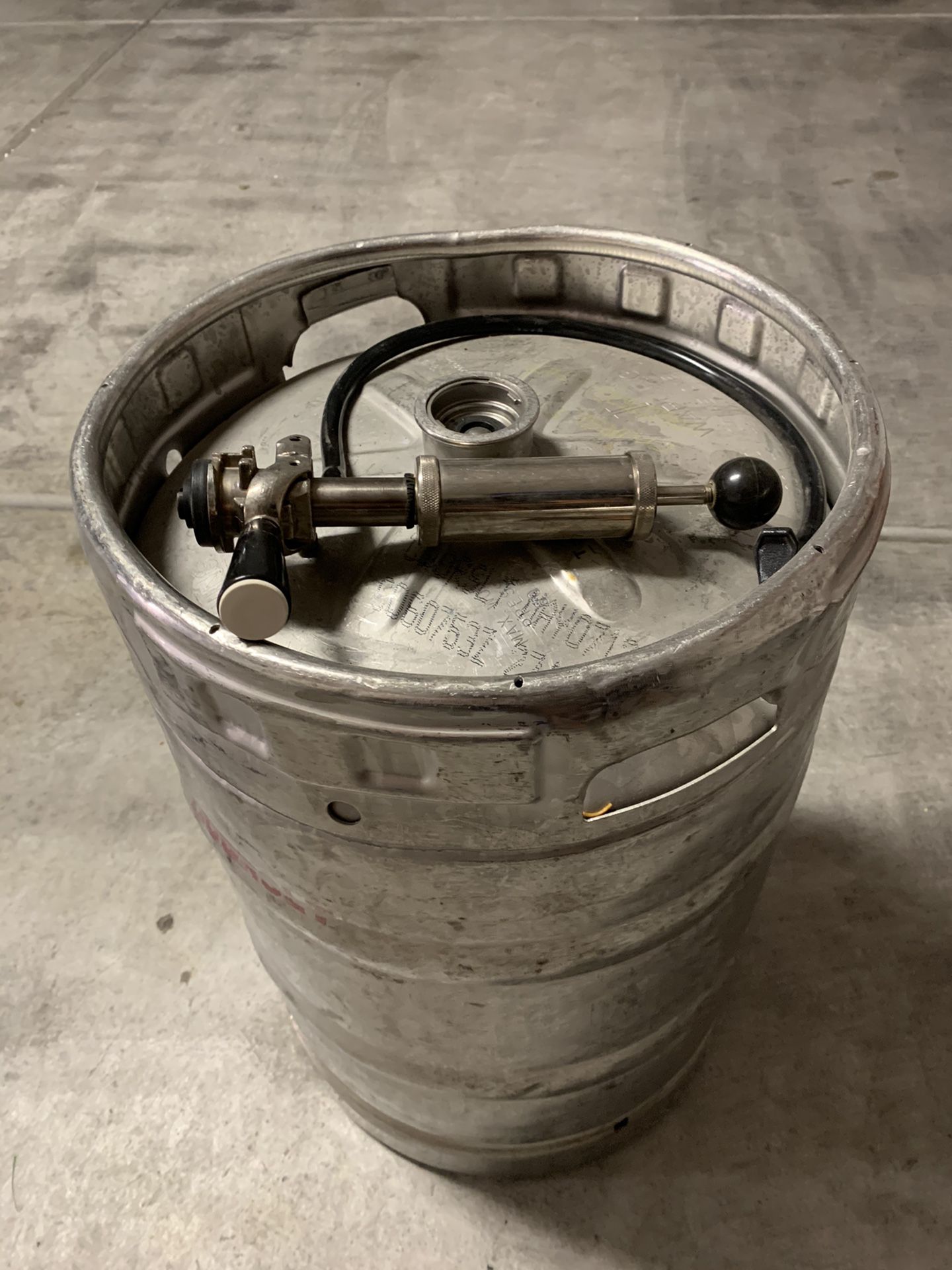 Keg and tap