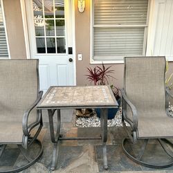 Outdoor Table With 2 Chairs