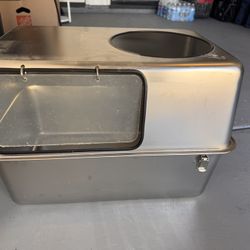Stainless Steel, Cat Litter Box With Lid, Xl