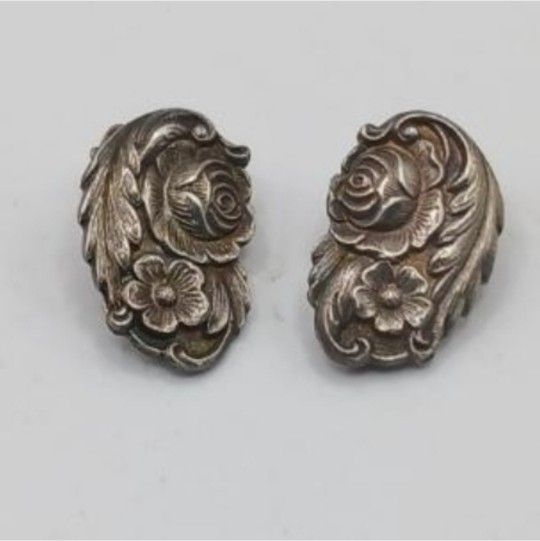 Vintage Kirk & Sons Sterling Clip on Earrings





