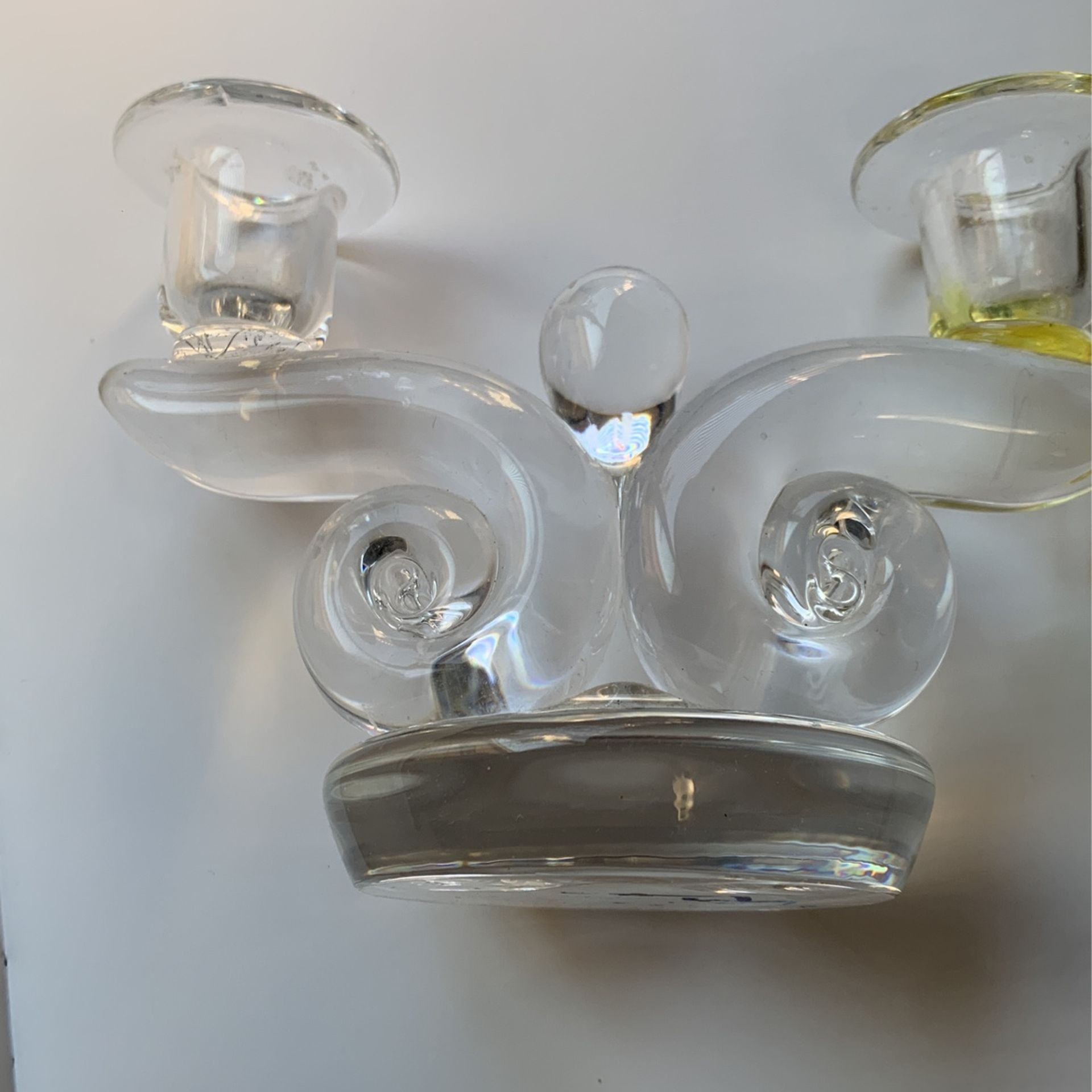 Gorgeous Vintage Steuben c.1950 Candelabra Crystal