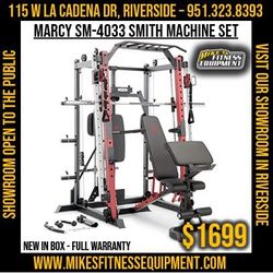 Smith Machine Home Gym Squat Rack Cable System 