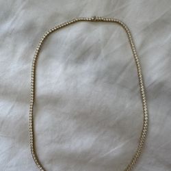 14K Gold Tennis Chain 18”