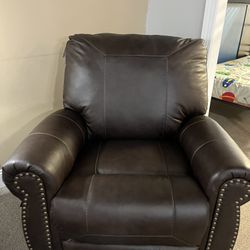 New Real Leather Recliner $399✅ Was $579