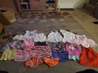 Girls size 12 months summer lot, 18 items