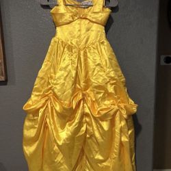 BELLE INSPIRED COSTUME DRESS BELLE DRESS PRINCESS GORGEOUS HANDMADE OBO