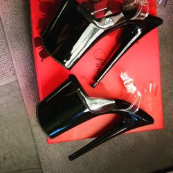 Size 6, Brand New, Stripper Heels,Black