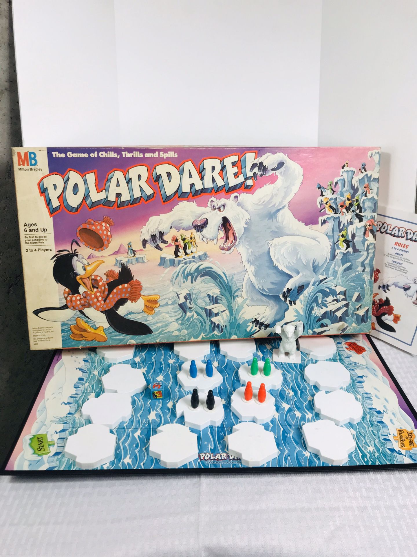Vintage 1991 Milton-Bradley Polar Dare Board Game