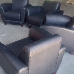 Faux Leather Single Office Seats 
