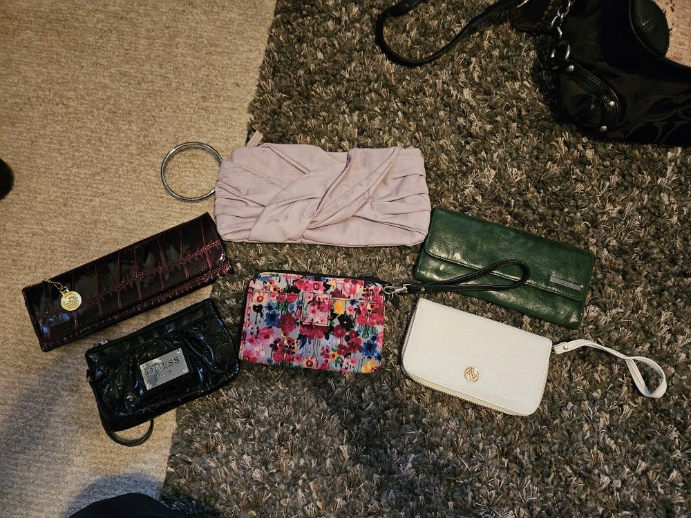 Clutch And Mini Wristlet