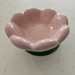 Cat or Small Dog Ceramic Flower Bowl