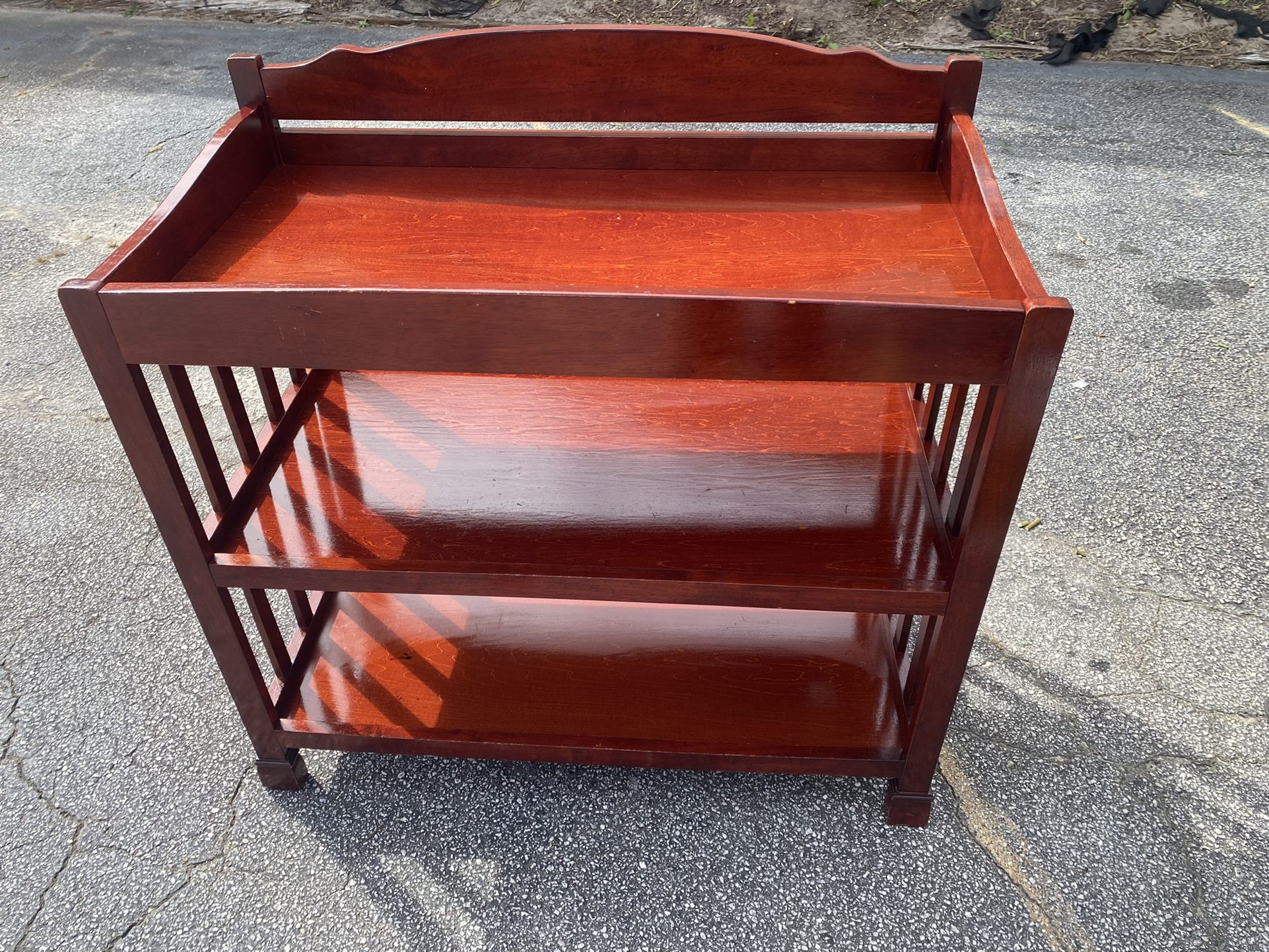 Solid Wood Changing Table Or Serving Table