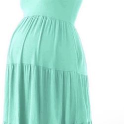 Brandnew(Small)Summer Maternity Dress Casual Sundress/Short Sleeveless Maternity Tank Dresses Cloth