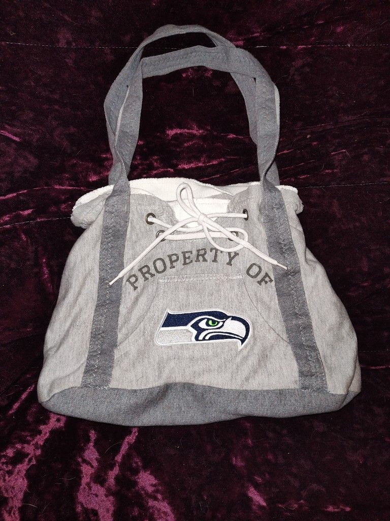 Grey Cloth Seahawks Shoulder Bag