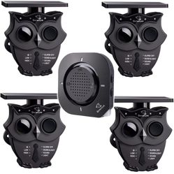 1/2 Mile Long Range Solar Wireless Driveway Alarm System IP65 Weatherproof Outdoor Motion Detectors&Sensor 120dB Siren Sound Light Security Alert Syst