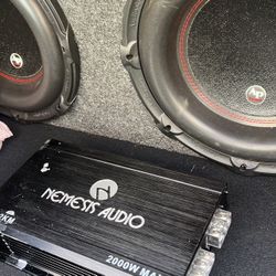 2 12in Subs With AMP