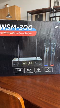 Whitesand WSM-300 Dual Wireless Microphone System UHF