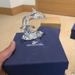 Swarovski Crystal Dolphin Figurine – Excellent Condition