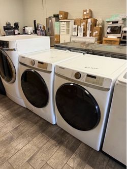 Samsung washer and dryer set electric with warranty