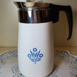 Corning Ware, 9 Cup, Stovetop Perculator, Coffee Pot, Vintage