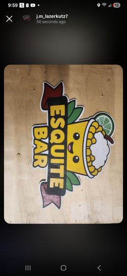 Mesquite bar sign