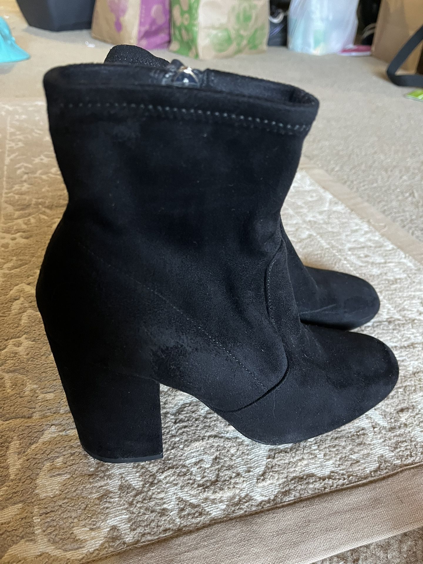 Black Suede Boots 