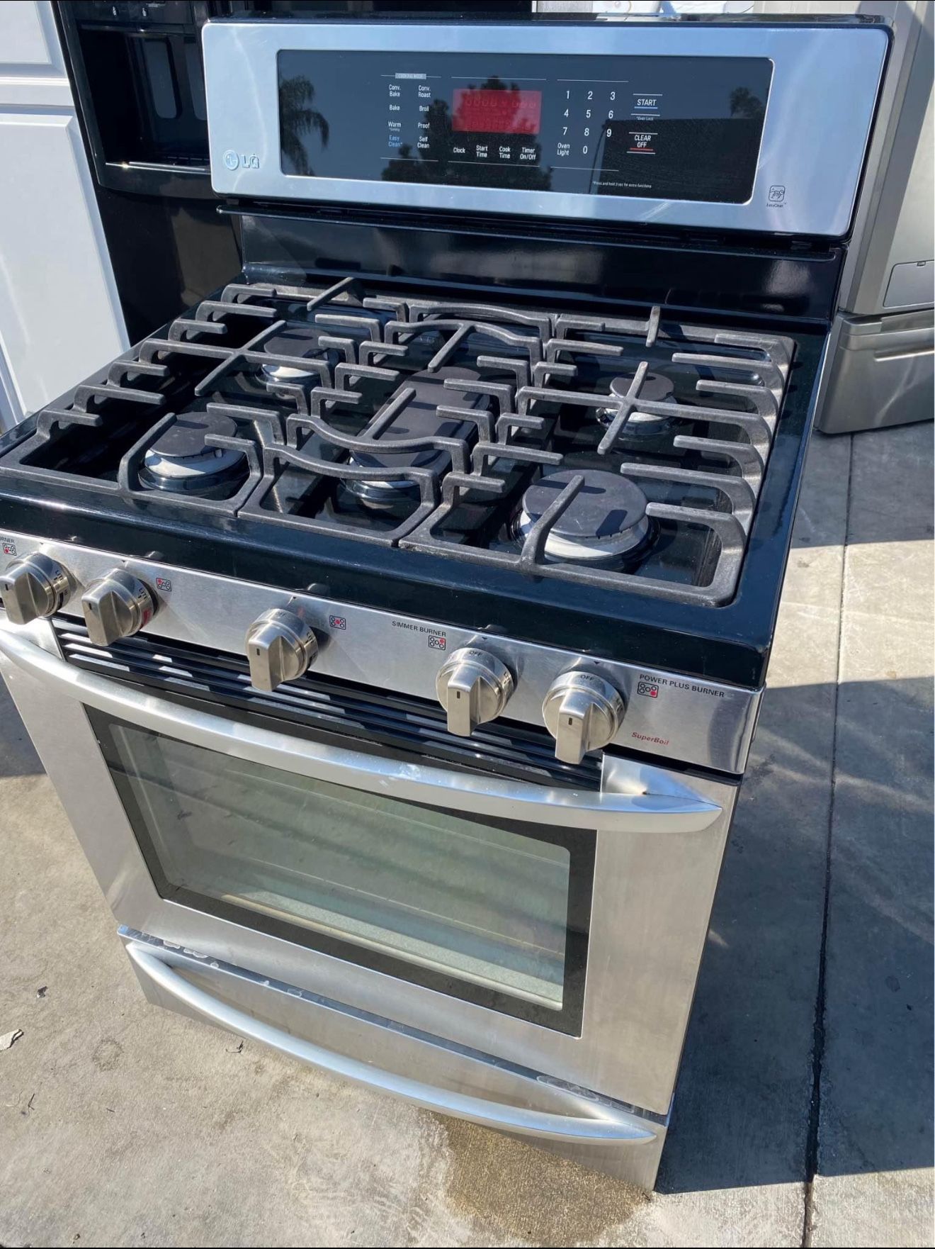 LG  Gas Stove Stainless Steel 30”w