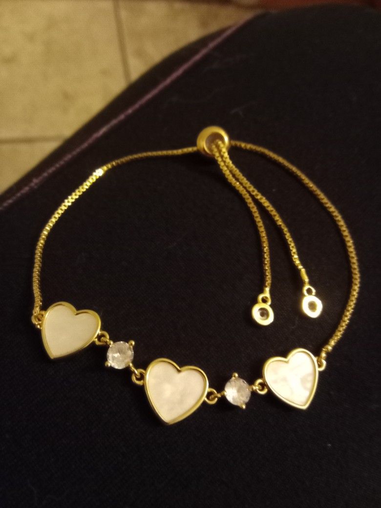 Arm Candy LA Luxe Collection Gold Heart Bracelet