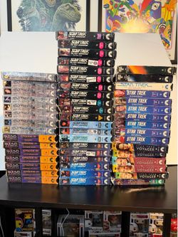 51 Star Trek VHS Tape Lot – TNG, DS9, Voyager, Original Series & Movies