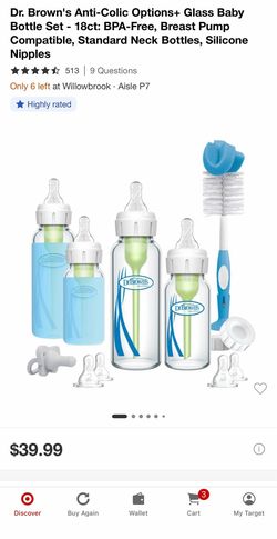 Dr Browns glass baby bottles