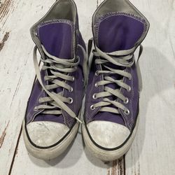 CONVERSE PURPLE HIGH TOPS
