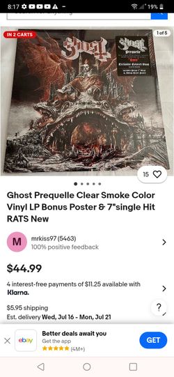 Ghost Prequelle & The Smiths 1985 Meat Is Murder Albums