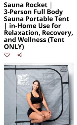 Portable sauna for in home