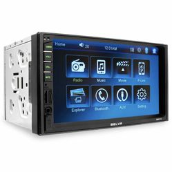 Belva BMV712 7" Double DIN Bluetooth 7" Mechless Car Stereo In-Dash Receiver