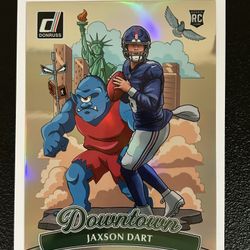 Jaxson Dart NFL 2025 Donruss Downtown Oversized Rookie Giants