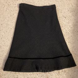 Gap Tweed Peplum Skirt - Black, size 1