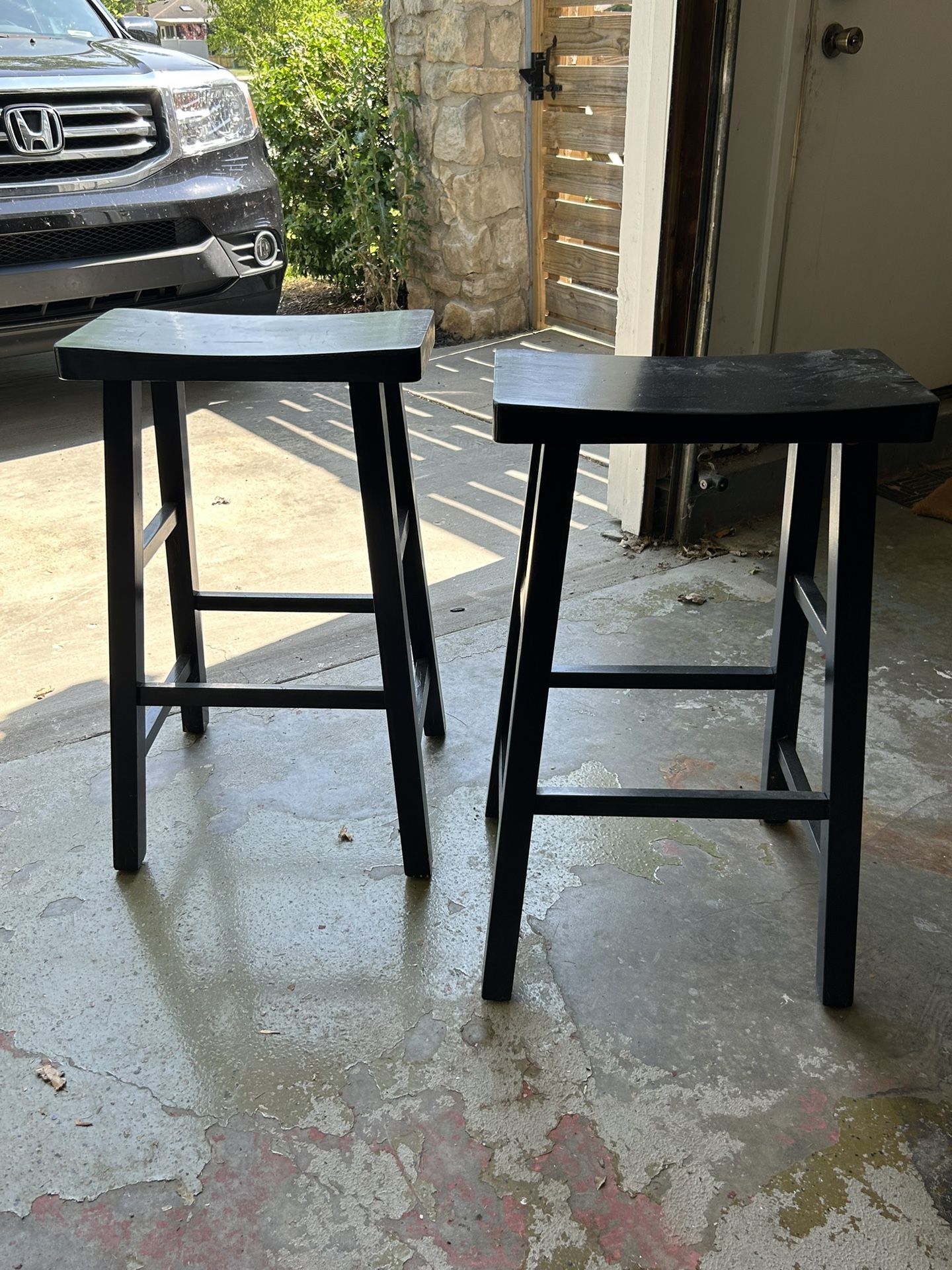 Black Barstools (Set Of 2)