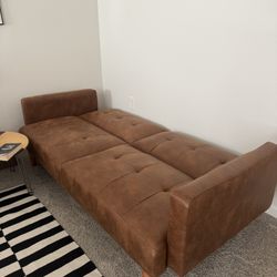Brown Sofa Futon 