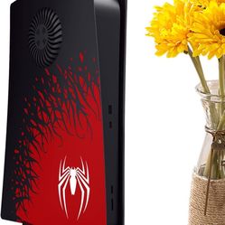 Game Cover Plates - Spider ps55 Faceplate with Cooling Vents Cover, Heat-Resistant Game Dust Cover Plates, Dustproof Spider Cover Plates for Game Cons