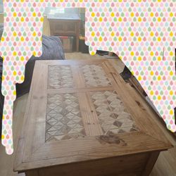 Distressed Coffee table and Side Table