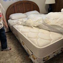 Queen Mattress, Box Springs and Frame