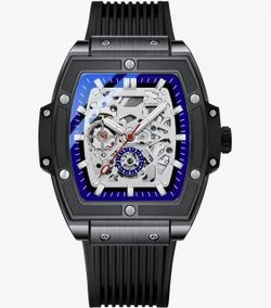 Skeleton Automatic Tonneau Watch