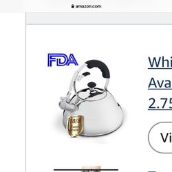 Whistling Tea Kettle 2.6 L Stovetop Teapot Teakettles with 18/8 Stainless Steel, Available for Gas/Induction/Electric/Ceramic/Halogen/Wood Stove Mirro