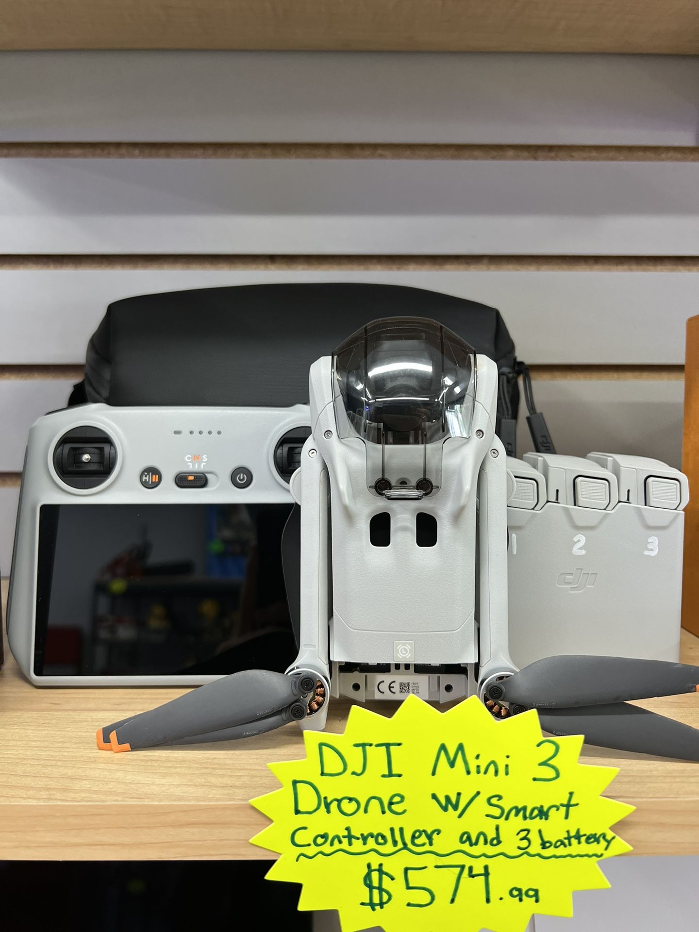 DJI Mini 3 Drone W/ Smart Controller And 3 Batteries