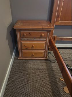 Wood Nightstand
