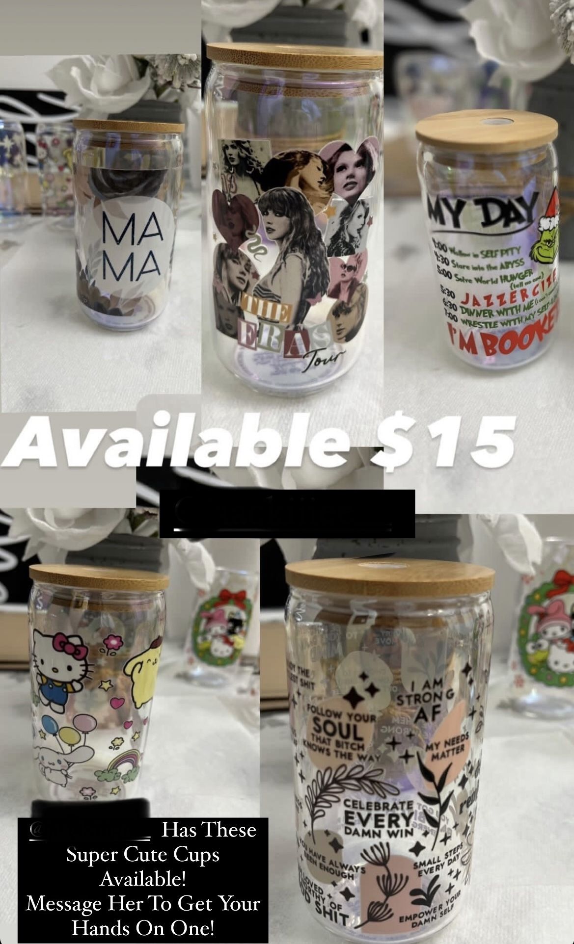 Super Cute Glass Cups!