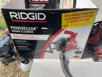 Ridgid power drain cleaning