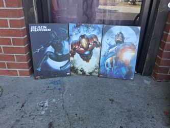 Marvel Avengers Canvas Poster Prints Set of 3